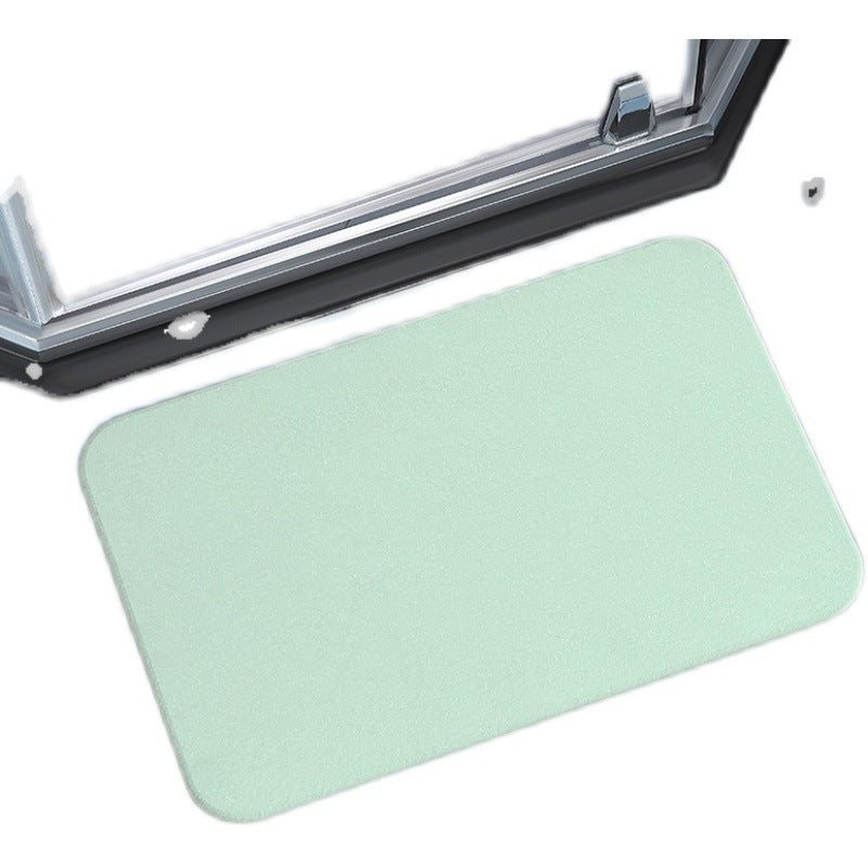 StoneStep Diatomite Stone Bath Mat Gray — quick-dry non-slip natural stone